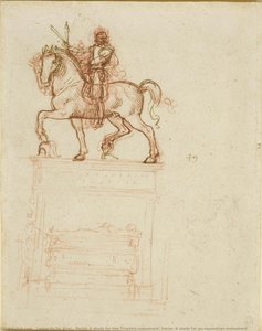 Recto: Studija Za Trivulziojev Spomenik. Verso: Studija Za Konjički Spomenik — Leonardo Da Vinci