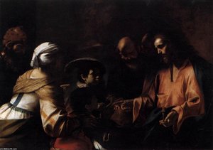 A Mother Entrusting Her Sons To Christ — Mattia Preti