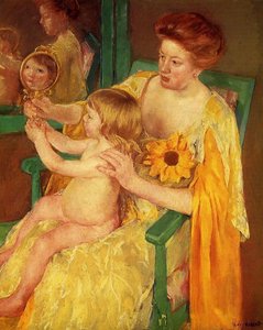 Der Spiegel — Mary Stevenson Cassatt