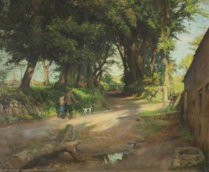 Fading Leaf And Fallen Tree — Stanhope Alexander Forbes