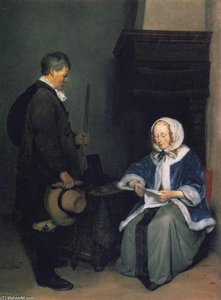 A Lady Reading A Letter 1 — Gerard Ter Borch
