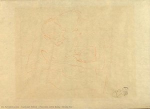 Vanhemmat Vauvan Kanssa (opaskuva) — Gustav Klimt