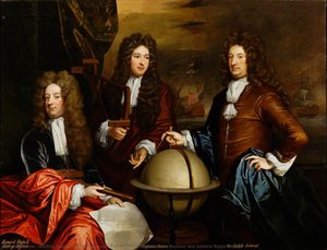 Edward Russell, Earl Of Orford, Captain John Benbow And Admiral Ralph Delavall — Bt Sir Godfrey Kneller
