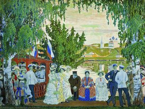 Festive Gathering — Boris Mikhailovich Kustodiev