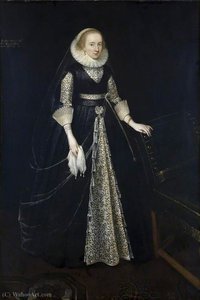 Elizabeth Knollys, Née Howard — Daniel I Mijtens