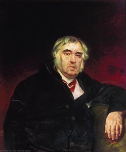 Portrait Of I. A. Krylov — Karl Pavlovich Bryullov