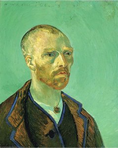 Van Gogh's 1887 self-portrait showcases early pointillist influence & intense emotion. See the artist’s gaze captured in vibrant dots of color at Art Institute Chicago.