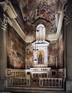 Vista Della Cappella Brancacci (prima Del Restauro) — Masaccio