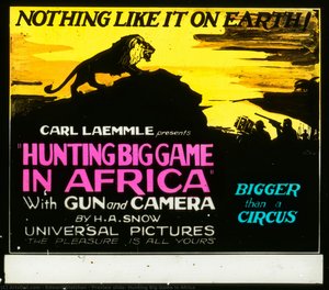 Reproducción De Diapositiva Inicial, Cazador De Grandes Animales En África — Edward Steichen