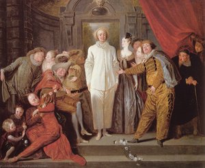 Les Comédiens Italiens - Italienarna — Jean-antoine Watteau