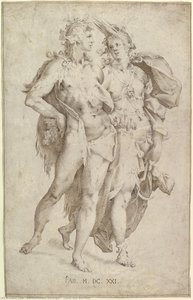 Ceres And Bacchus — Bartholomeus Spranger
