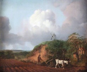 Peasant Ploughing With Two Horses — Thomas Gainsborough