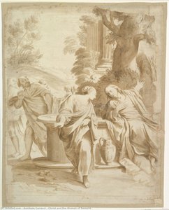 Christ Et La Femme De Samarie — Annibale Carracci