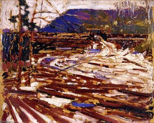 Log Jam Sketch For The Drive — توم تومسون