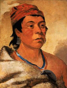 Round Island, Un Guerriero — George Catlin