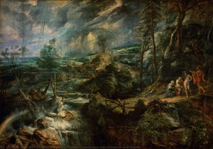 Landscape With Philemon And Baucis — Workshop Of Peter Paul Rubens