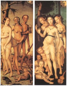 three ages of man and three graces