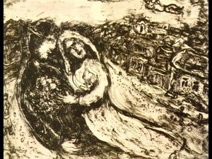 Lovers' Sky — Marc Chagall