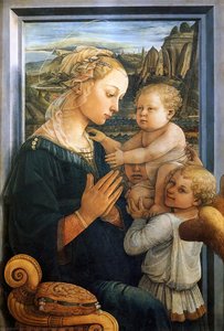 Madonna Col Bambino E Gli Angeli — Filippo Lippi