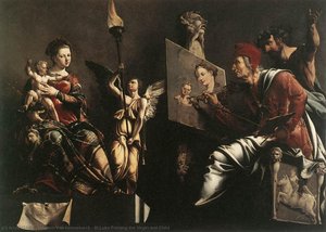 St Luke Painting The Virgin And Child — Maerten Van Heemskerck