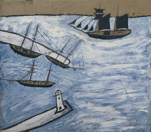 St Ives Harbour, Cornwall — Alfred Wallis