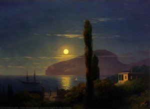 A Lunar Night In The Crimea — Ivan Aivazovsky