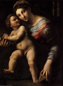 Virgin With The Child — Giulio Romano