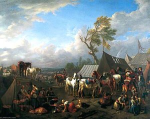Military Encampment — Pieter Van Bloemen