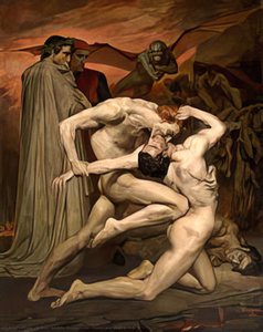 Dante And Virgil — William-adolphe Bouguereau