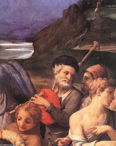 Adoration Of The Shepherds (detail) — Agnolo Bronzino