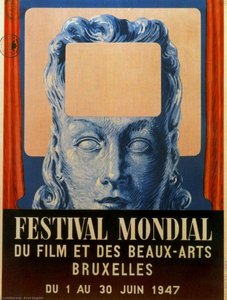 Poster De Festival Mondial Du Film Et Des Beaux-arts — René Magritte