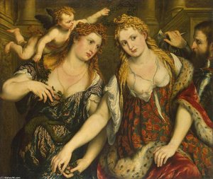 Allegory (venus, Flora, Mars And Cupid) — Paris Bordone