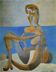 La Bagnante Seduta Sulla Spiaggia — Pablo Picasso