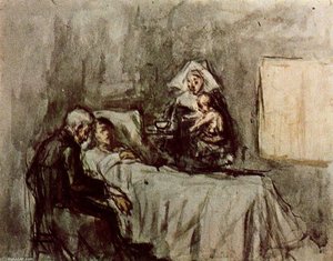 Schita Pentru "știința Și Caritatea" — Pablo Picasso