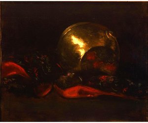 Still Life With Brass Vase And Kimono — Abbott Handerson Thayer
