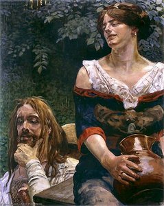 Chrystus I Samarytanka — Jacek Malczewski