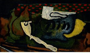 Glass, Pipe And Pears — Georges Braque