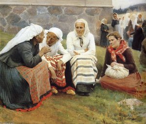 The Gossip — Albert Edelfelt