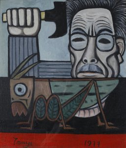 Locust And Ego-portrait — Tamiji Kitagawa