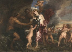 Vénus Dans L'atelier De Vulcain (thétis Reçoit D'héphaïstos Les Armes D'achille) — Sir Anthony Van Dyck