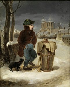 The Freezing Pretzel Boy In Front Of The Dominikanerbastei — بيتر فندي