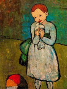 Niño Con Un Paloma — Pablo Picasso