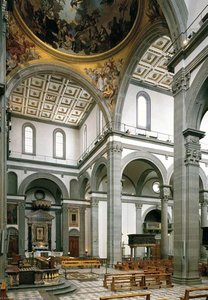 View Of The Central Nave — Filippo Brunelleschi