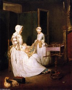 La Diligenza Materna — Jean-baptiste-siméon Chardin