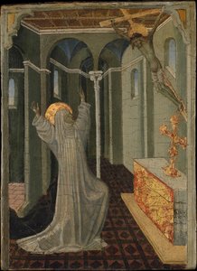 Saint Catherine Of Siena Receiving The Stigmata — جوفاني دي باولو
