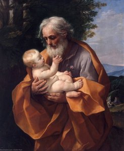 St Joseph With The Infant Jesus — Guido Reni