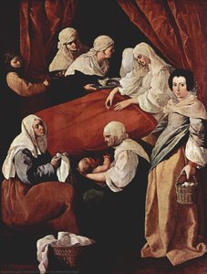The Birth Of The Virgin — Francisco De Zurbarán