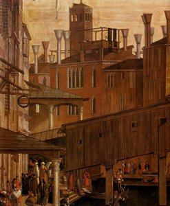 The Healing Of The Madman (detail) — Vittore Carpaccio