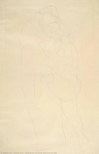 Küljeდან Nähtav Seisv Armastajate Paar — Gustav Klimt
