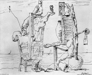 Dos Figuras En Una Playa — Pablo Picasso